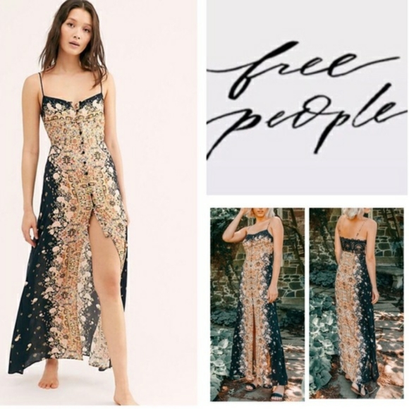 morning song printed maxi slip